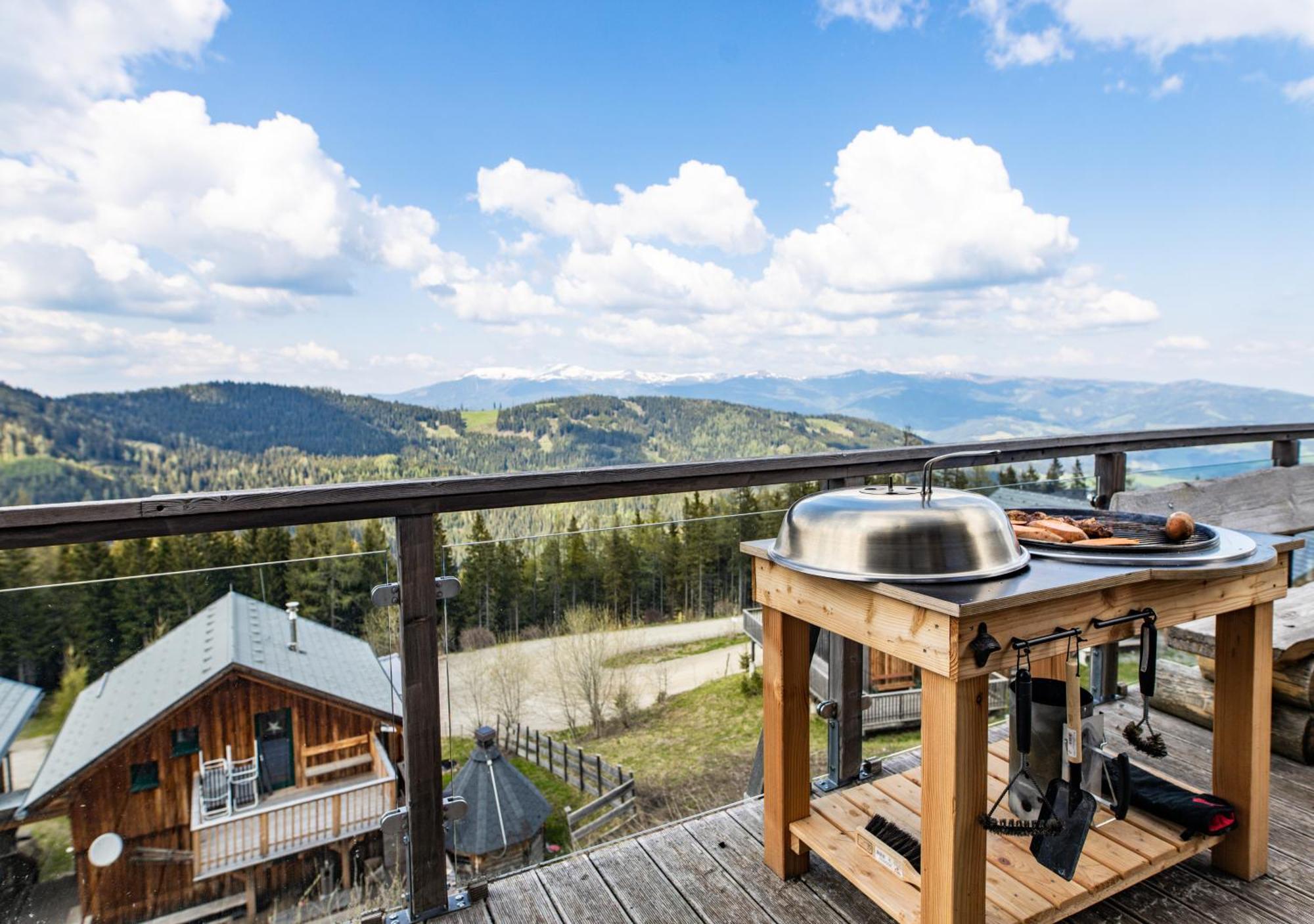 1A Chalet "Wolke" Wandern, Grillen, Wellness Im Traumhaus Wolfsberg Exterior photo