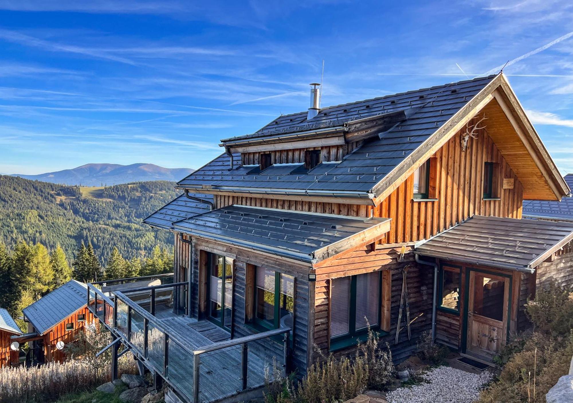1A Chalet "Wolke" Wandern, Grillen, Wellness Im Traumhaus Wolfsberg Exterior photo