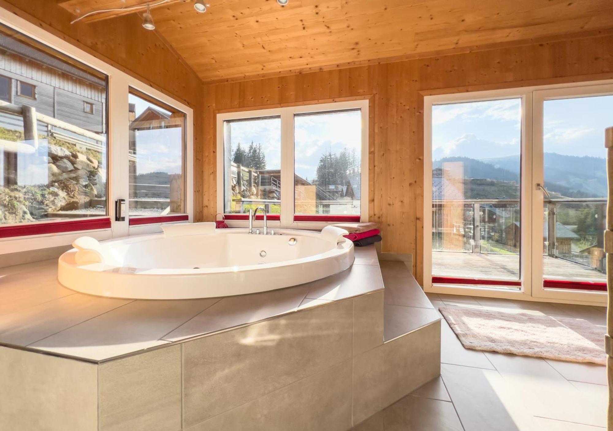 1A Chalet "Wolke" Wandern, Grillen, Wellness Im Traumhaus Wolfsberg Exterior photo